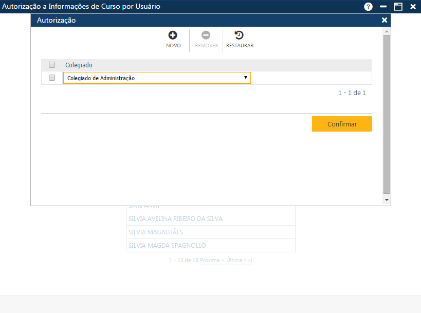 AW-Secretário-Tabela-Atorização-Informações de Curso por Usuário-com loegiados autorizados.png