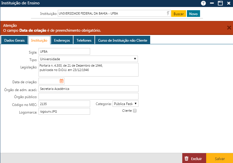 AW-Secretário-Tabela-Institucionais-Instituição de Ensino-Pasta Instituição-ERRO.png