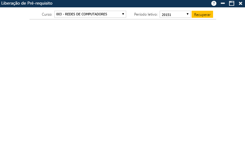 Interface Liberação de Pré-requisito - Tela inicial.png