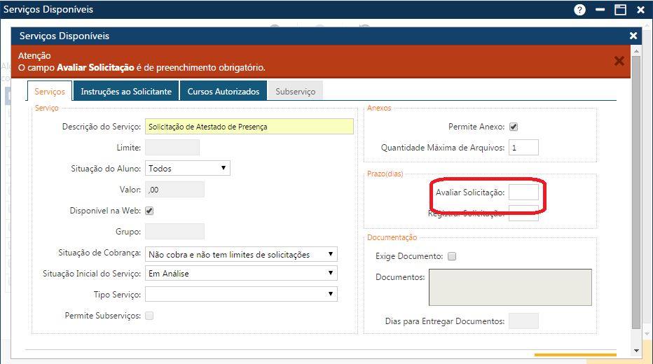 Mensagem Campo Avaliar Solicitação é obrigatório.png