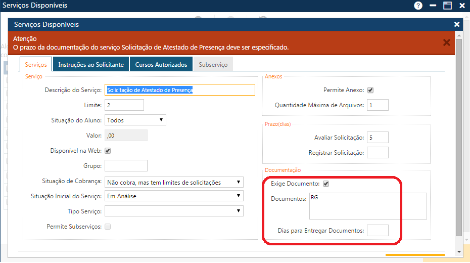 Mensagem Prazo para entregar a documentação precisa ser especificado.png