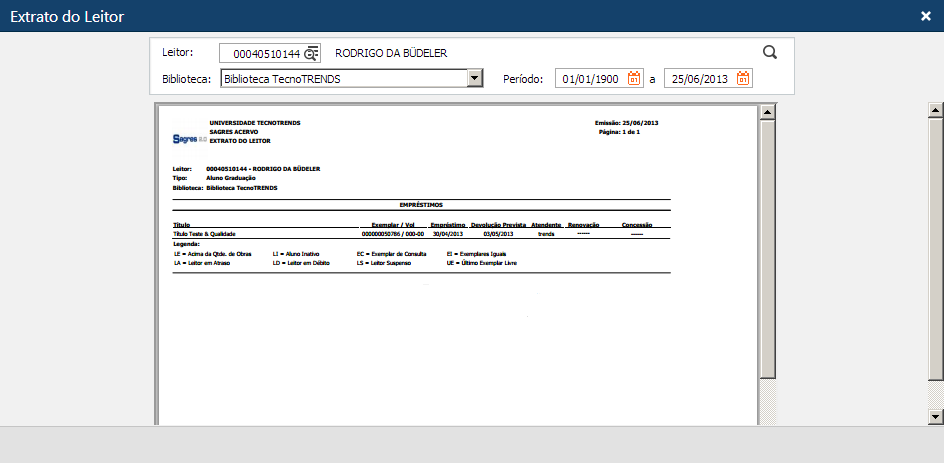 Exemplo de Relatório Extrato do leitor -Empréstimos.png