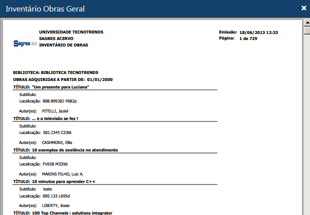 Exemplo do relatório Inventário de obras geral por título.png