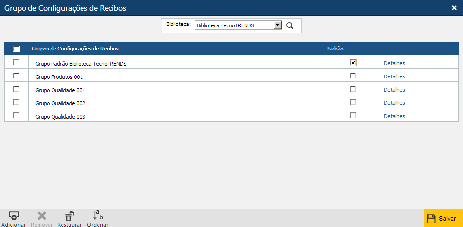 Interface Grupo de Configurações de Recibos.png