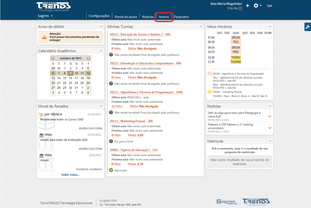 Interface após logar no portal ressaltando ACERVO.png