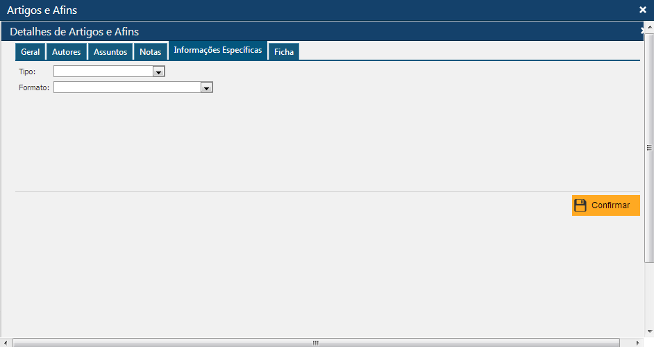 Interface de Artigos e afins Pasta Informações Específicas Vídeos.png