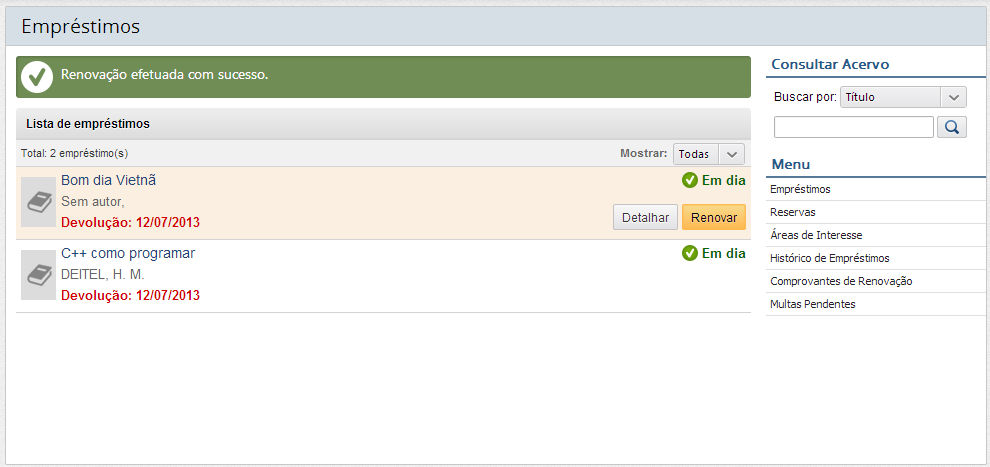 Tela de Lista de empréstimos renovação feita com sucesso.png