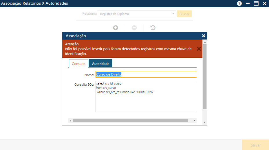 Acadêmico WEB-Secretário-Tabela-Outros-Relatórios x Autoridades - ERRO.png